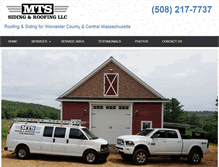 Tablet Screenshot of mts-siding-roofing.com